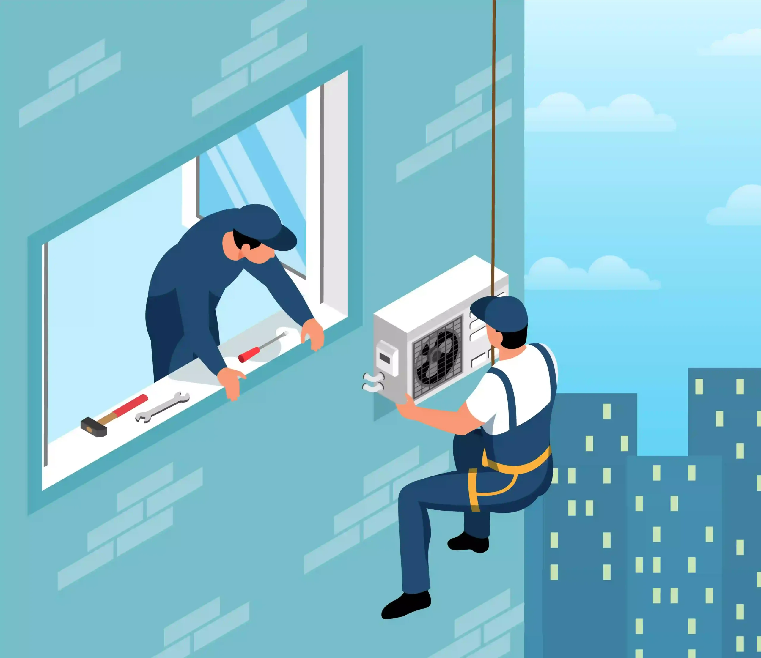 صيانة وتنظيف المكيفات في العين
